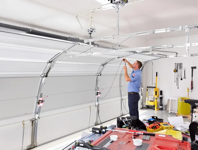Garage door cable repair service by Wesley Chapel Garage Door Repair in Wesley Chapel