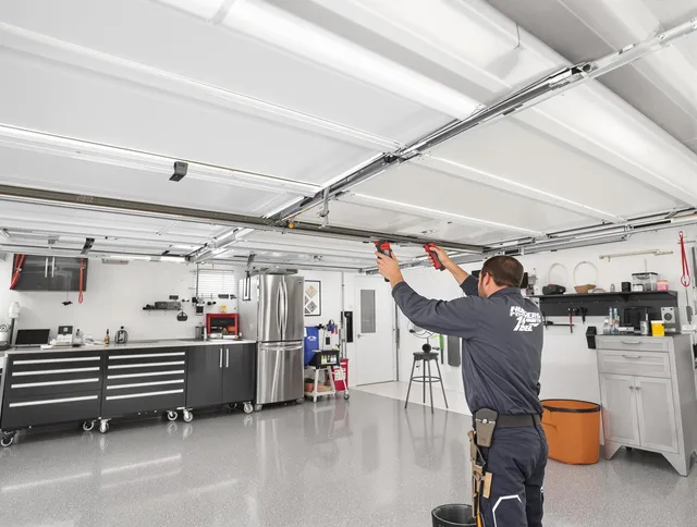 Overhead garage door repair service by Wesley Chapel Garage Door Repair in Wesley Chapel