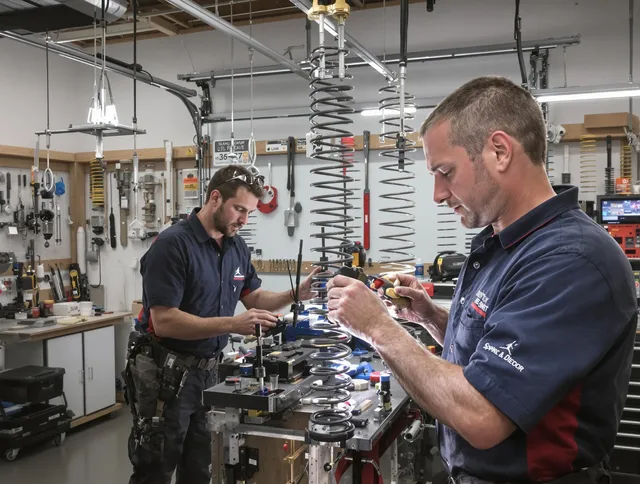 Garage door spring repair service by Wesley Chapel Garage Door Repair in Wesley Chapel